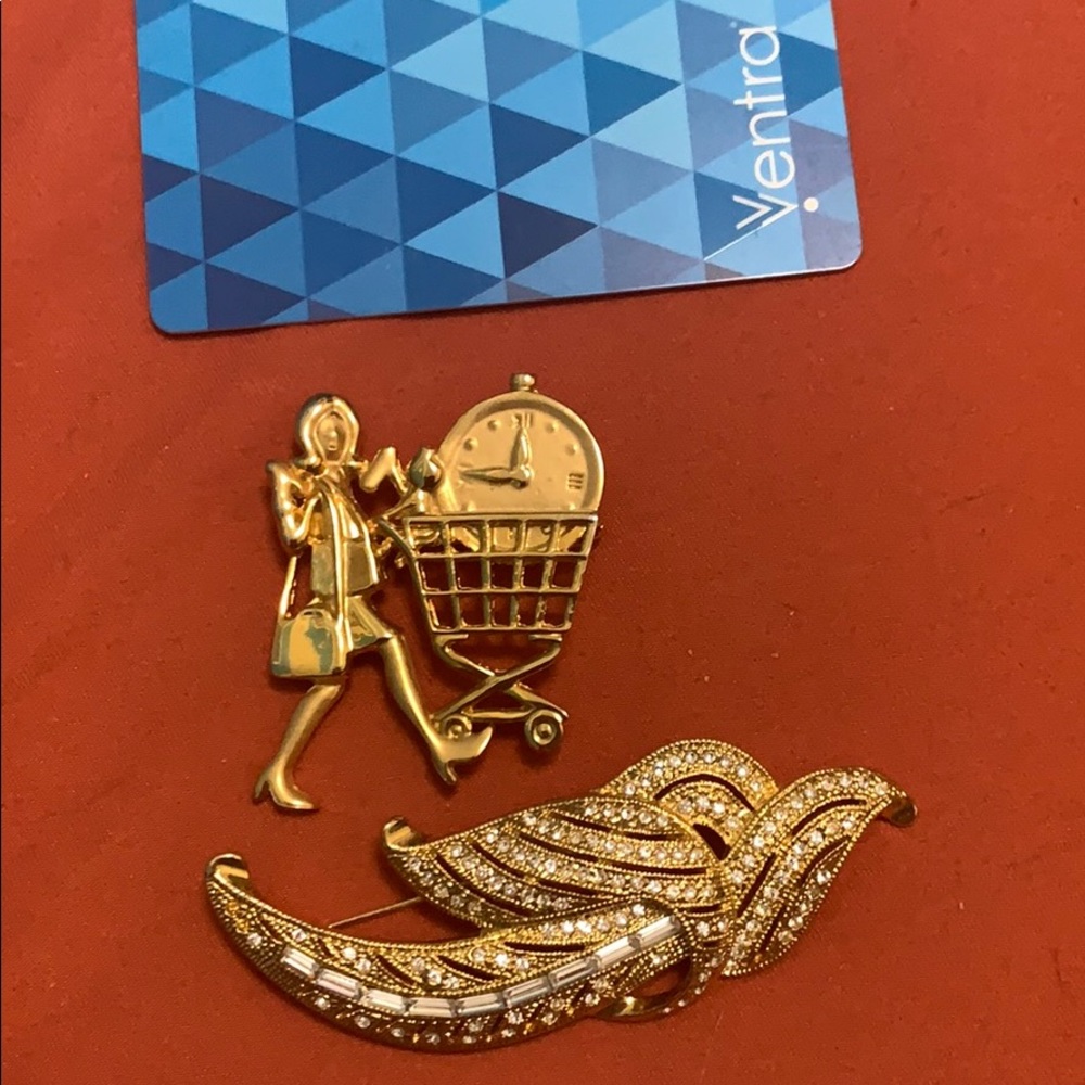 Pair of Vintage Brooches